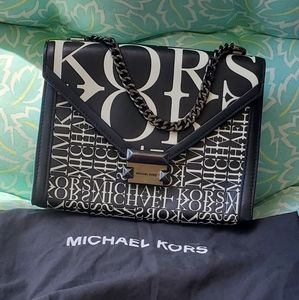 Michael Kors Whitney Newsprint Bag
